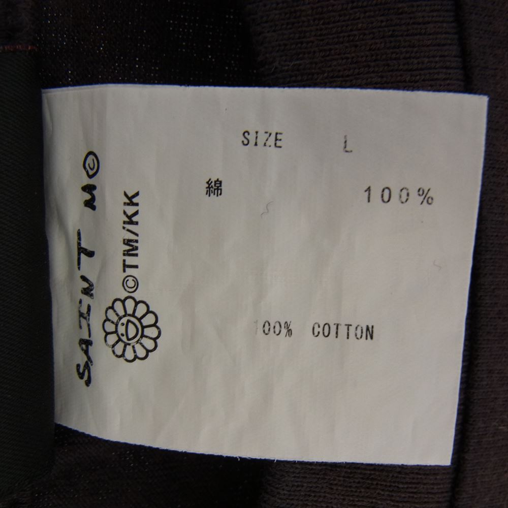 セントマイケル 21AW SM-A21-0000-072 Kaikai Kiki TM Mush Tee カイカイキキ 村上隆 マッシュ Tシャツ チャコール系 L【新古品】【未使用】【中古】
