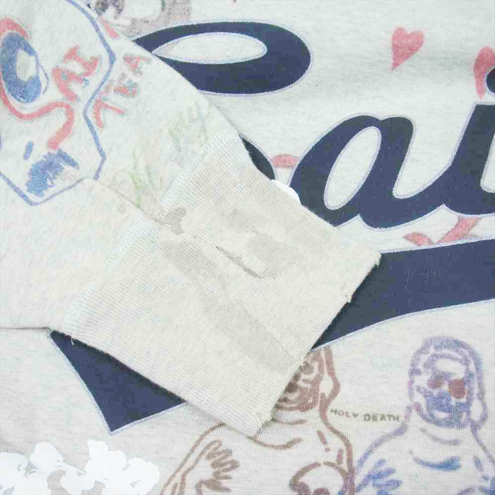 セントマイケル 22SS SM-S22-0000-83 未使用品 DENIM TEARS HOODIE デニムティアーズ 総柄 ペイント プルオーバー フーディ マルチカラー系 XL【極上美品】【中古】