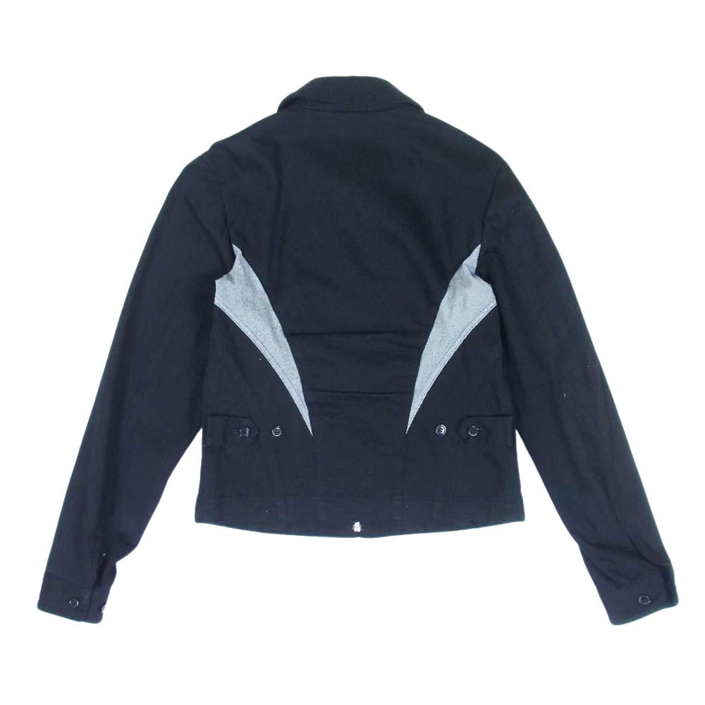 COMME des GARCONS HOMME PLUS コムデギャルソンオムプリュス EVER GREEN 09SS アーカイブ PC-J214 エバーグリーン カーブ切替 製品染め ジップ ブルゾン ジャケット ブラック系 S【中古】