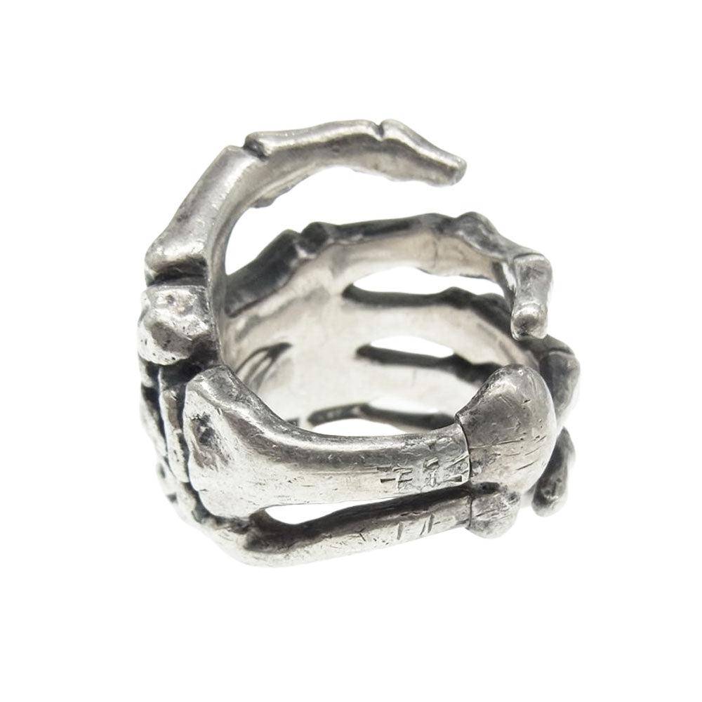 CRAZY PIG クレイジーピッグ ボーン ハンド リング シルバー系【中古】
