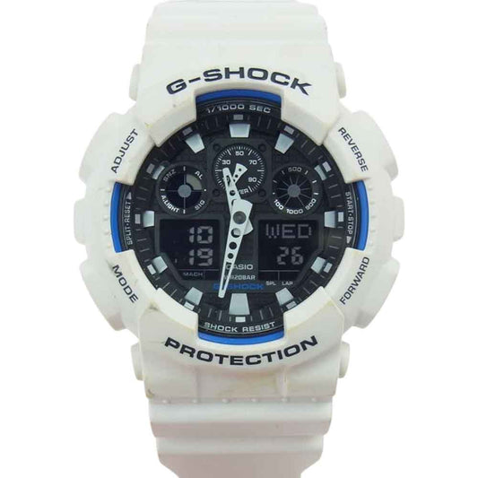 CASIO G-SHOCK カシオ ジーショック GA-100B-７AJF デジアナ  ホワイト系【中古】