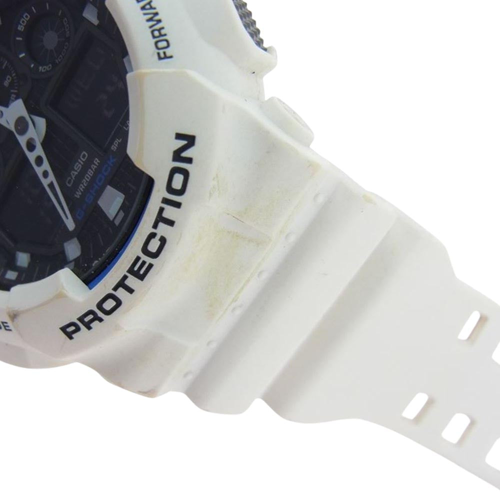 CASIO G-SHOCK カシオ ジーショック GA-100B-７AJF デジアナ  ホワイト系【中古】