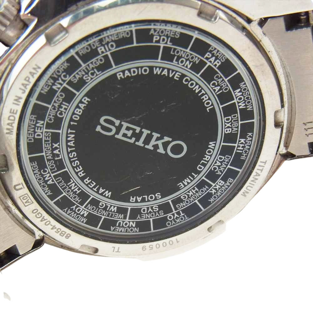 SEIKO セイコー BRIGHTZ SAGA095 ブライツ ソーラー電波時計 ワールド