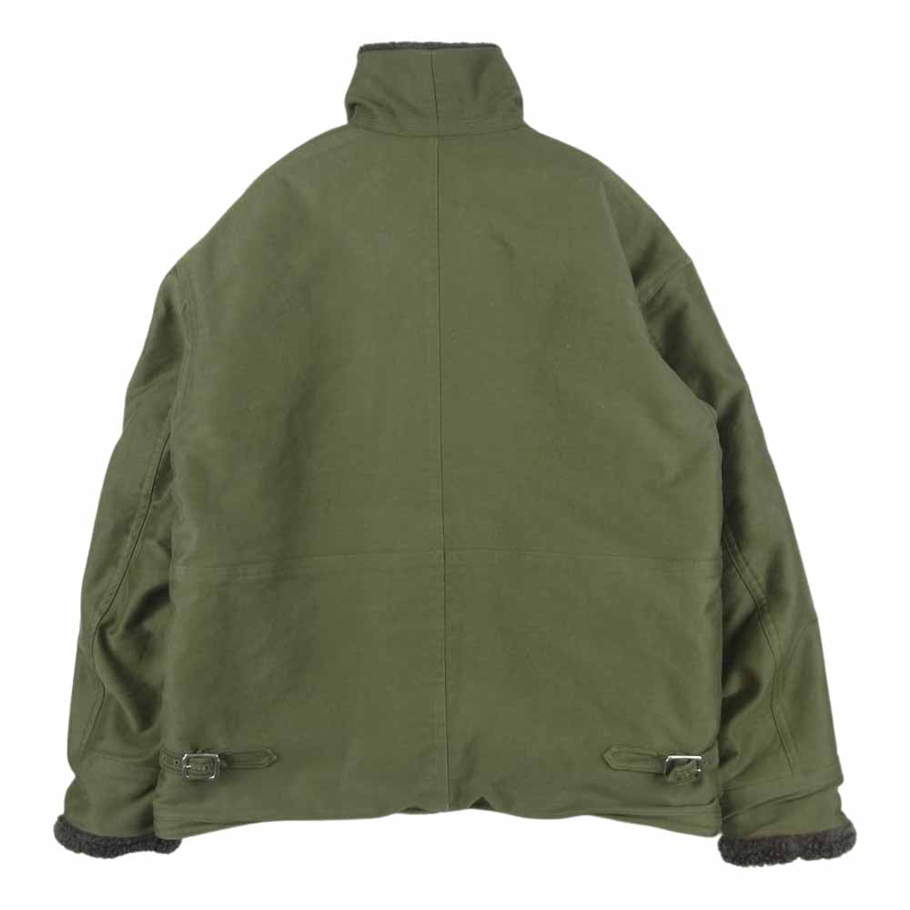オールドジョー 192OJ-JK04 ALPACA SHEARING AVIATOR JACKET アルパカ シアリング アビエイター ジャケット カーキ系 36【中古】