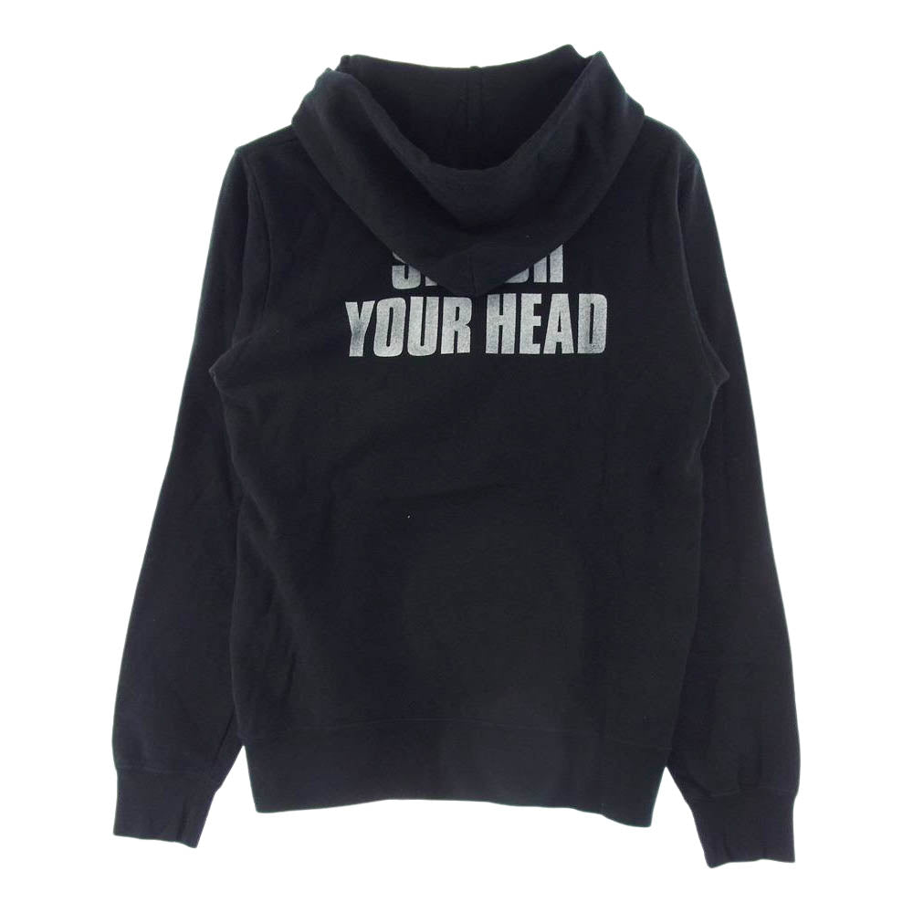 HYSTERIC GLAMOUR ヒステリックグラマー 0263CF20  BEAR HEAD2 ベア ヘッド スウェット パーカー ブラック系 ブルー系 S【中古】