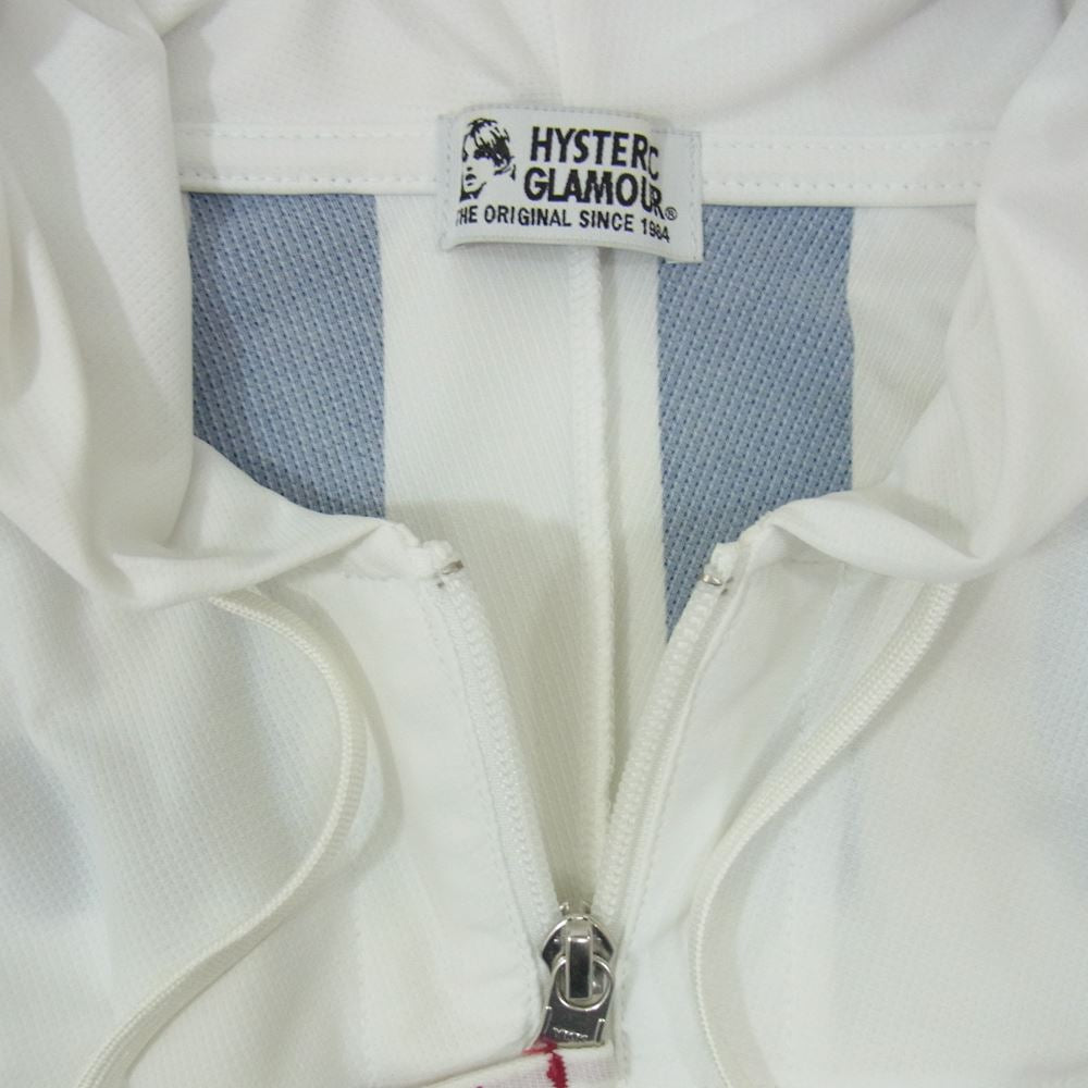 HYSTERIC GLAMOUR ヒステリックグラマー 01182CF01 HYS LOGO プリント パーカー ホワイト系 FREE【中古】