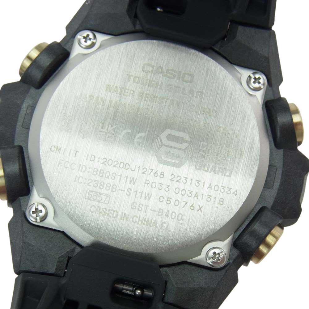 CASIO G-SHOCK カシオ ジーショック G-STEEL GST-B400GB-1A9JF Bluetooth搭載 タフソーラー ブラック系 ゴールド系【新古品】【未使用】【中古】