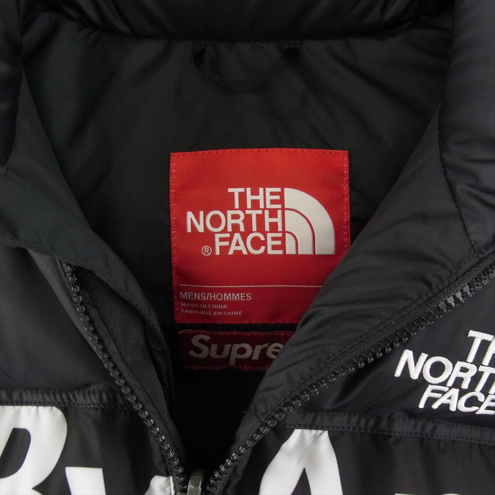 Supreme シュプリーム ND515511 × the north face Nuptse Jacket By Any Means Necessary ノースフェイス ヌプシ ダウン ジャケット ブラック系 L【中古】