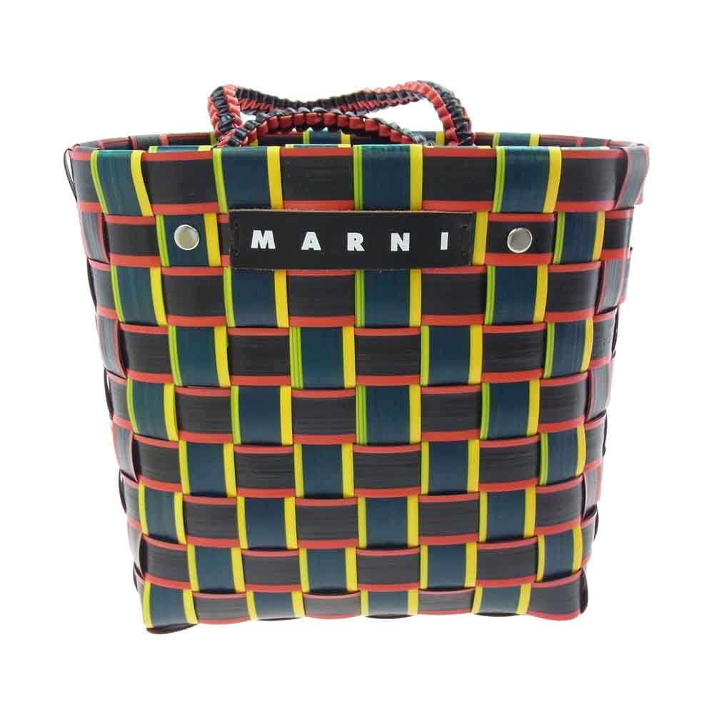 MARNI マルニ テープバスケット ポリプロピレン ハンドバッグ マルチカラー マルチカラー系【美品】【中古】