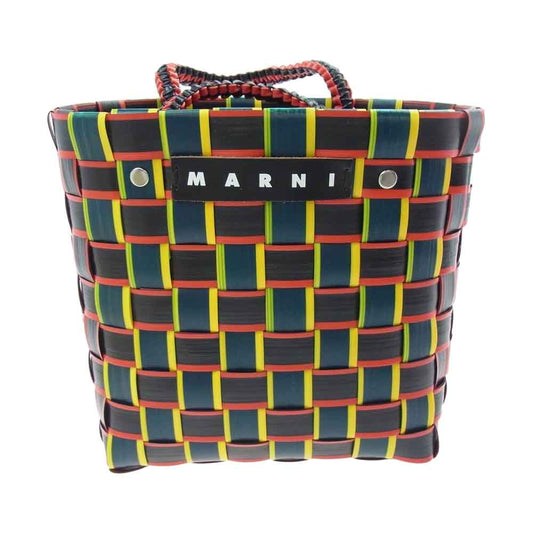 MARNI マルニ テープバスケット ポリプロピレン ハンドバッグ マルチカラー マルチカラー系【美品】【中古】