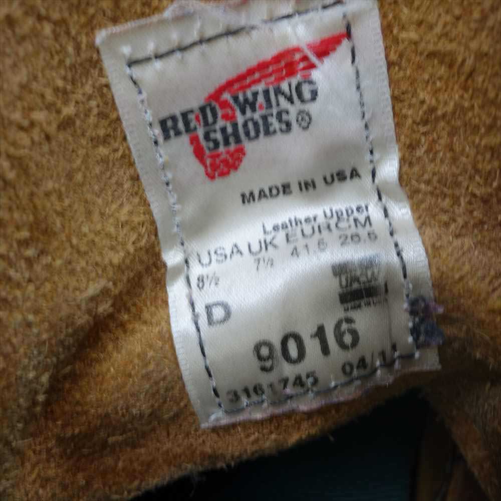 RED WING レッドウィング 9016 Beckman Boo ベックマン ブーツ Cigar Featherstone シガー フェザーストーン ブラウン系 26.5【中古】