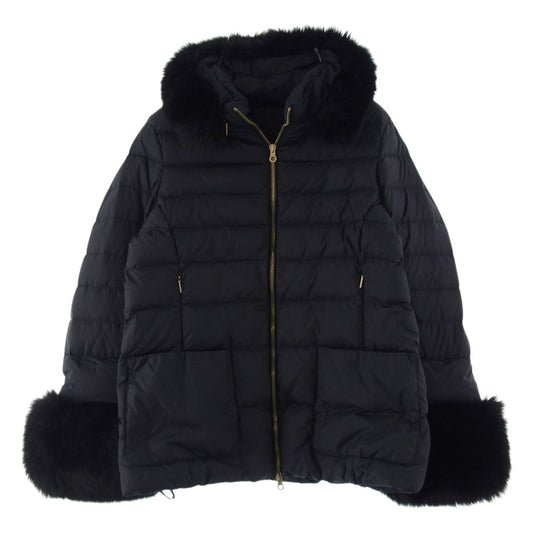 DUVETICA デュベティカ 1162-FGK 国内正規品 KERRIN ケリン フォックスファー ダウン ジャケット  ネイビー系 42【中古】