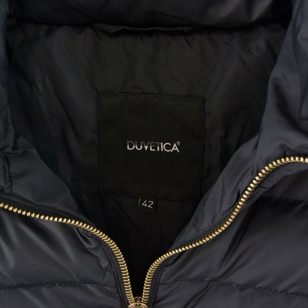 DUVETICA デュベティカ 1162-FGK 国内正規品 KERRIN ケリン フォックスファー ダウン ジャケット  ネイビー系 42【中古】