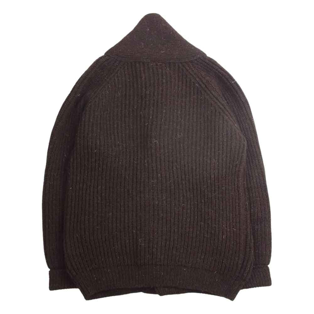 ブラックシープ ショールカラー カーディガン クルミ釦 ブラウン系 M【中古】