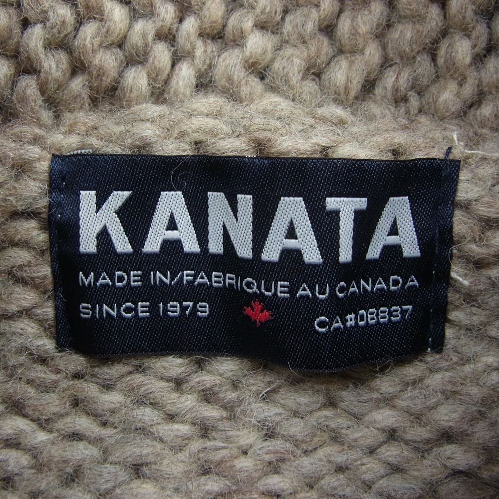 カナタ カウチンセーター ハンドニット　 ベージュ系【中古】