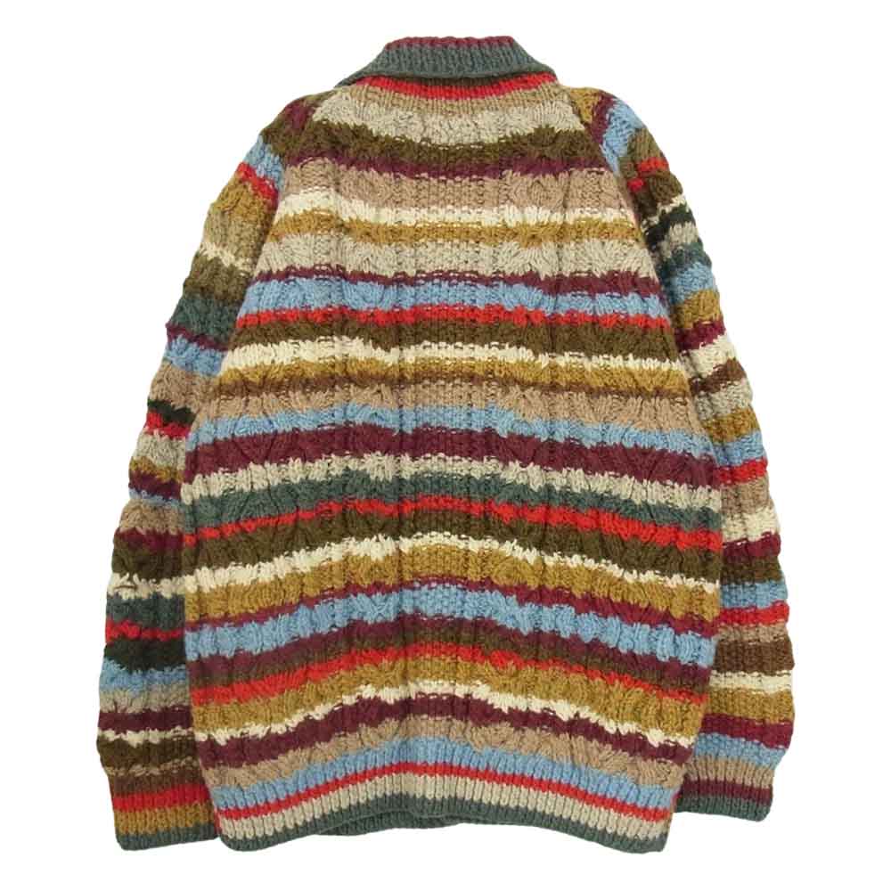 INVERALLAN インバーアラン 3A Lumber cardigan Knit Cardigan アラン ハンドニット 襟付き カーディガン マルチカラー マルチカラー系【中古】