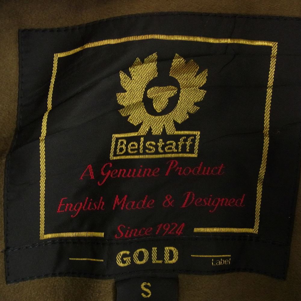 BELSTAFF ベルスタッフ GOLD LABEL ゴールド レーベル ワックス コットン オイルド ジャケット ブラック系 S【中古】