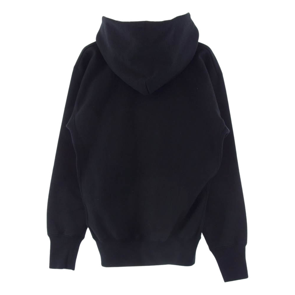 HYSTERIC GLAMOUR ヒステリックグラマー 02193CF14 TRIANGLE WOMAN トライアングル ガールワッペン 刺繍 プルオーバー パーカー フーディ ブラック系 S【中古】