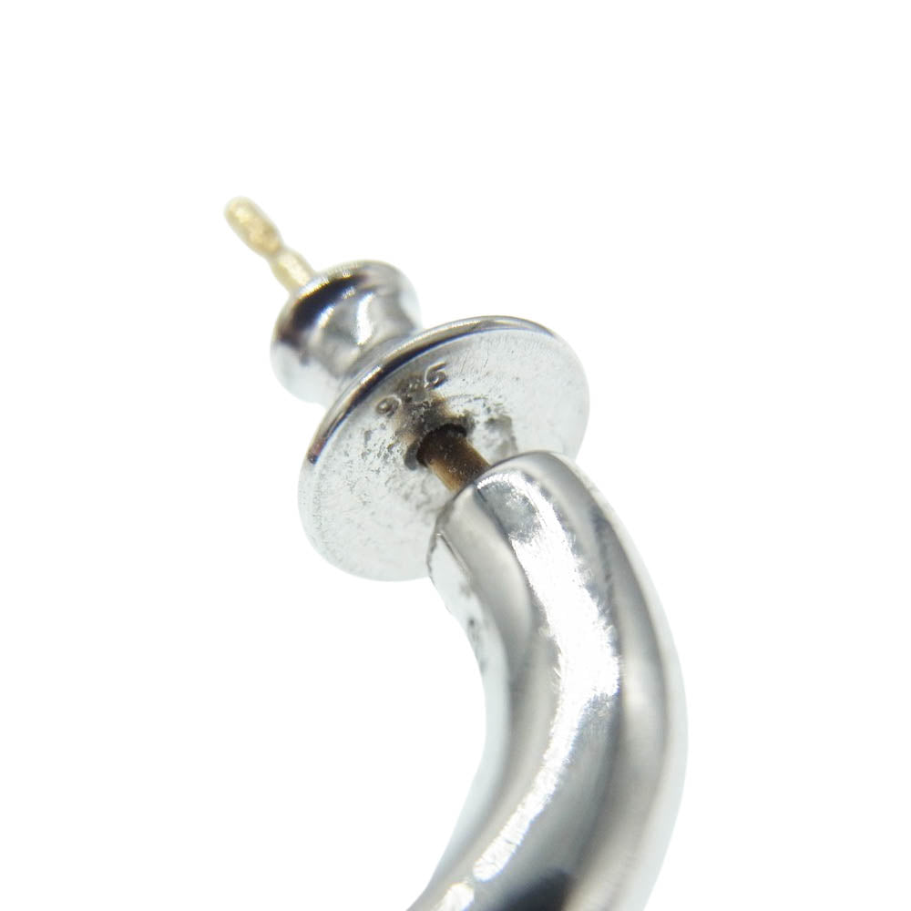 キャリアリング PLACEBO フープ ピアス シルバー系【中古】