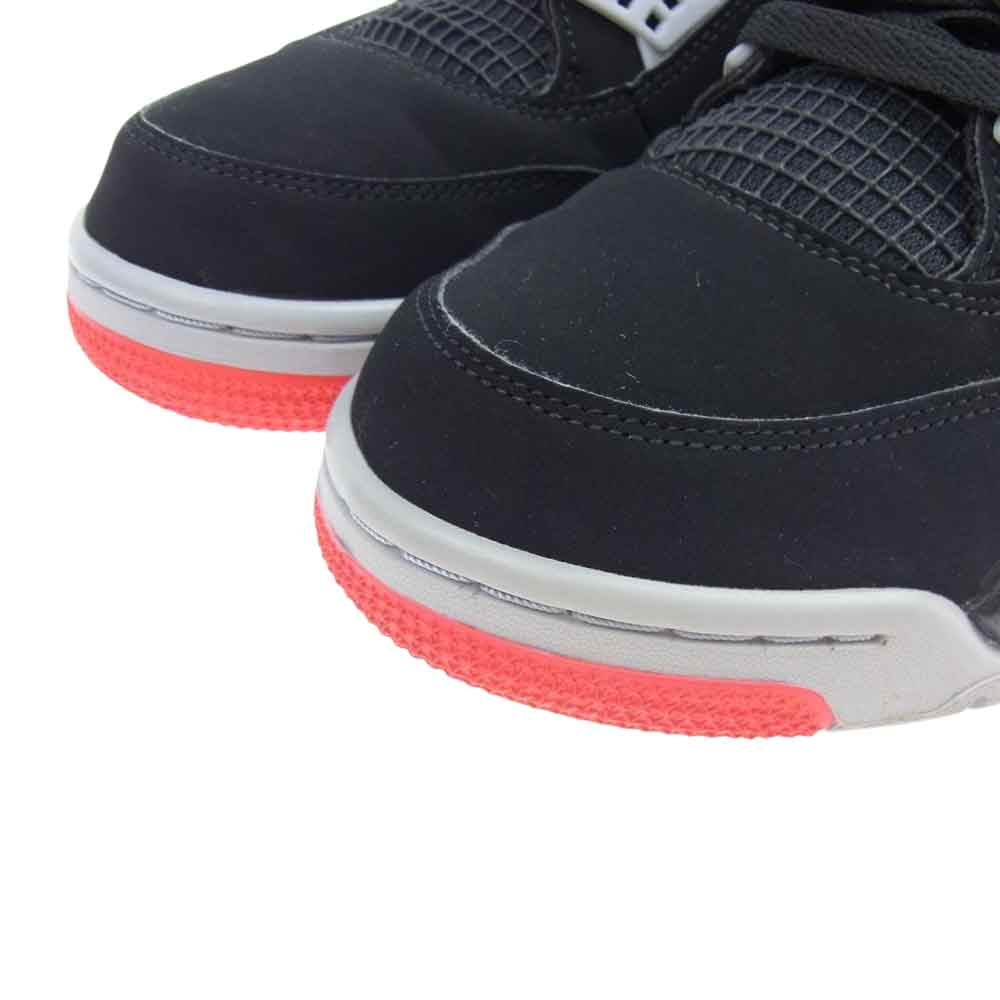 NIKE ナイキ 308497-060 AIR JORDAN4 RETRO エアジョーダン レトロ スニーカー ブラック系 28cm【中古】