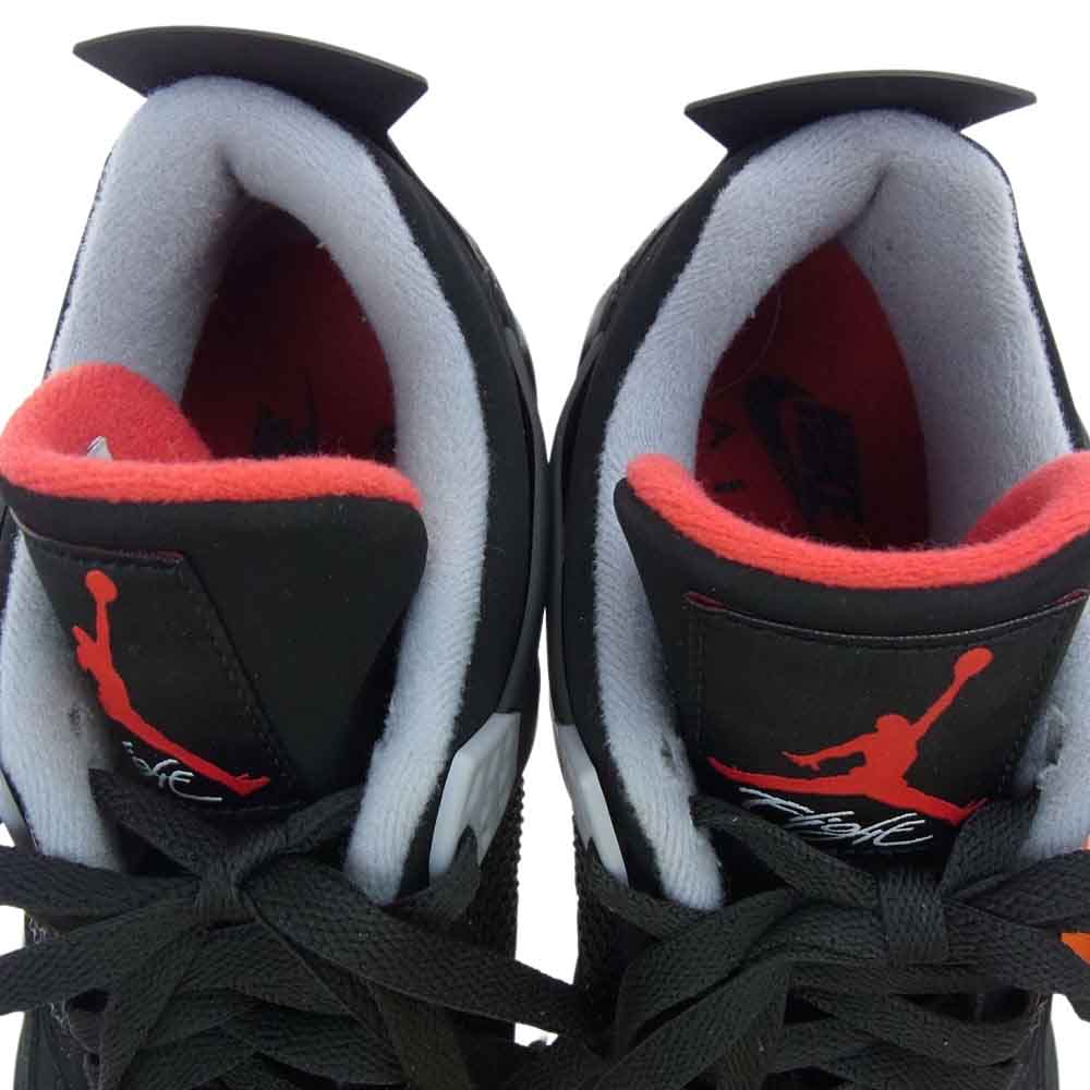 NIKE ナイキ 308497-060 AIR JORDAN4 RETRO エアジョーダン レトロ スニーカー ブラック系 28cm【中古】
