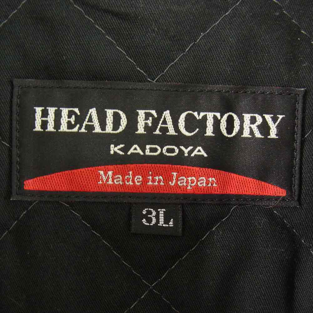 KADOYA カドヤ AD9 アドナイン 襟付き シングル ライダース ジャケット ブラック系 3L【中古】