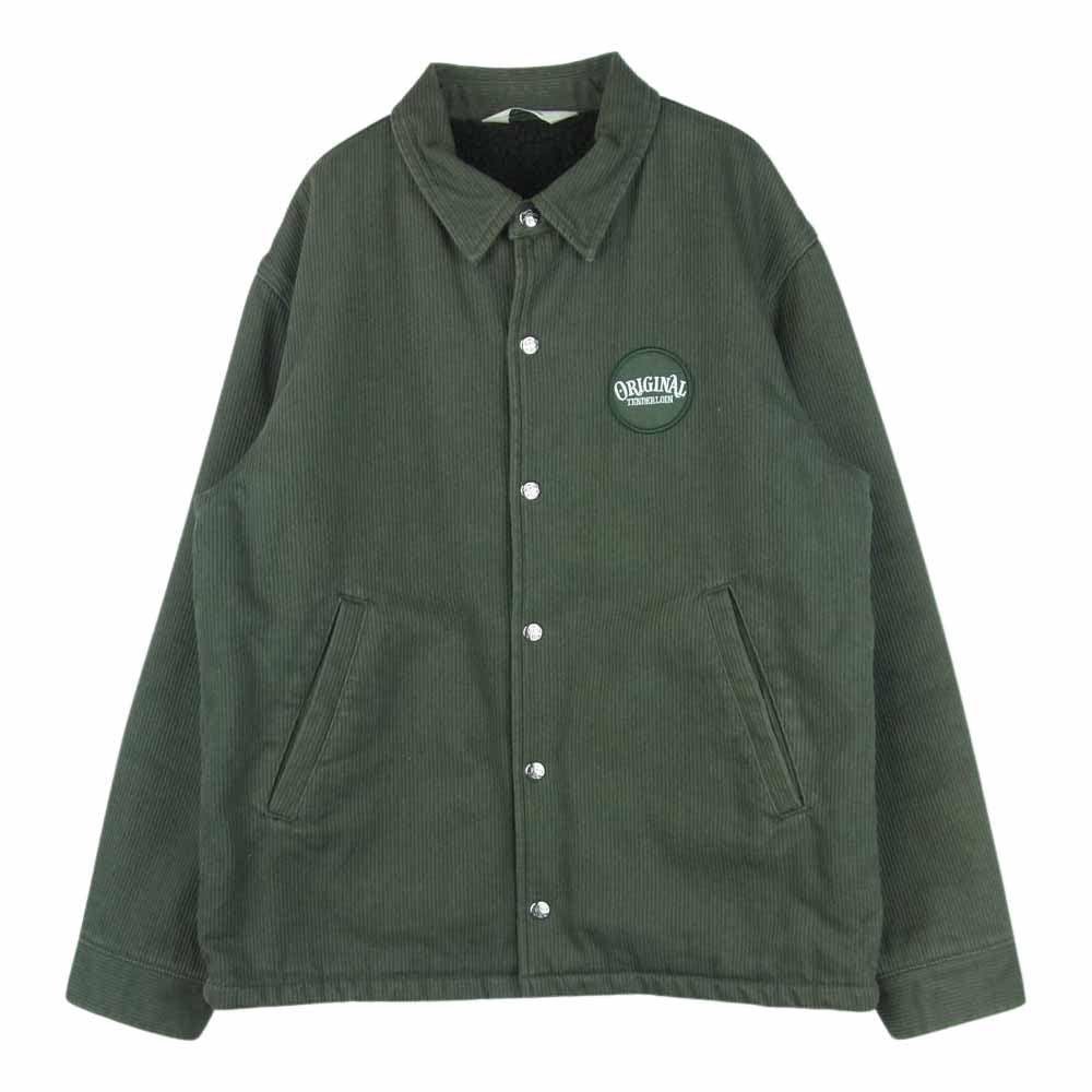 TENDERLOIN テンダーロイン 15AW T-COACH JKT PIQUE ボア ピケ コーチ ジャケット 日本製 カーキ系 グリーン系 S【中古】