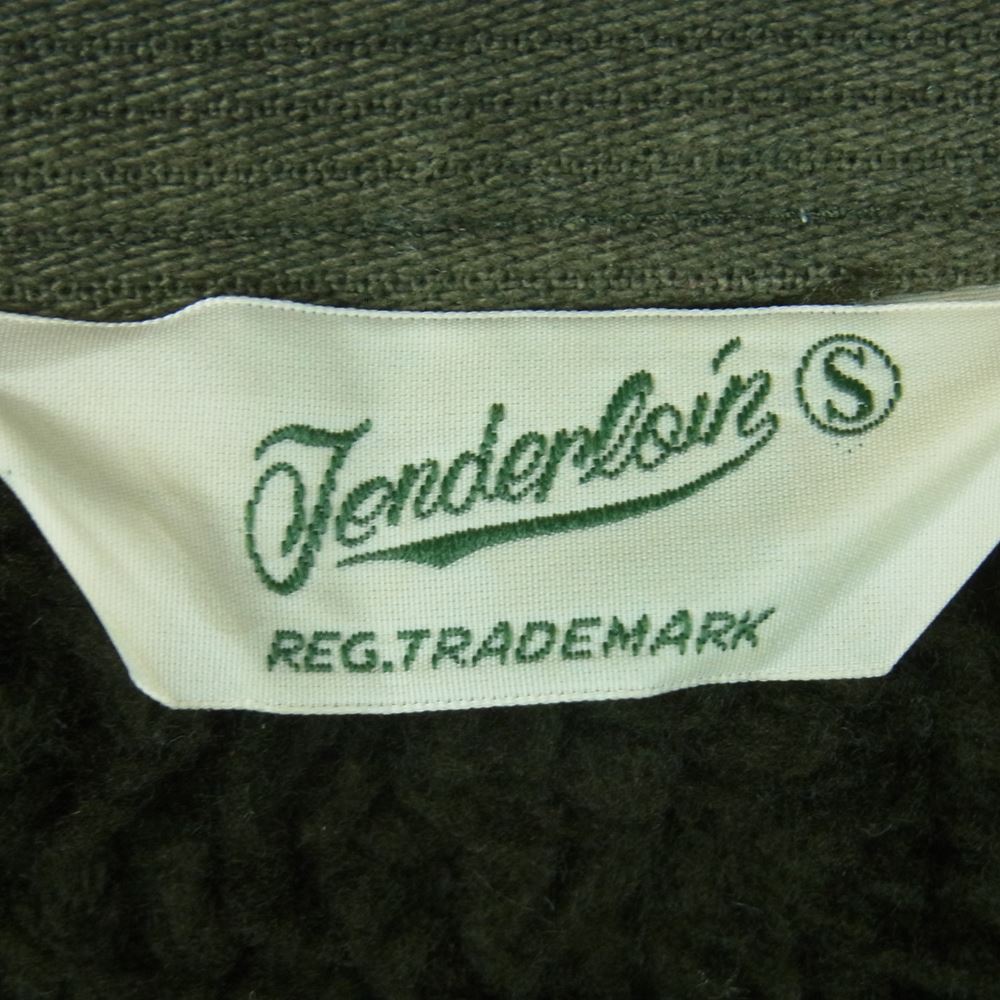 TENDERLOIN テンダーロイン 15AW T-COACH JKT PIQUE ボア ピケ コーチ ジャケット 日本製 カーキ系 グリーン系 S【中古】