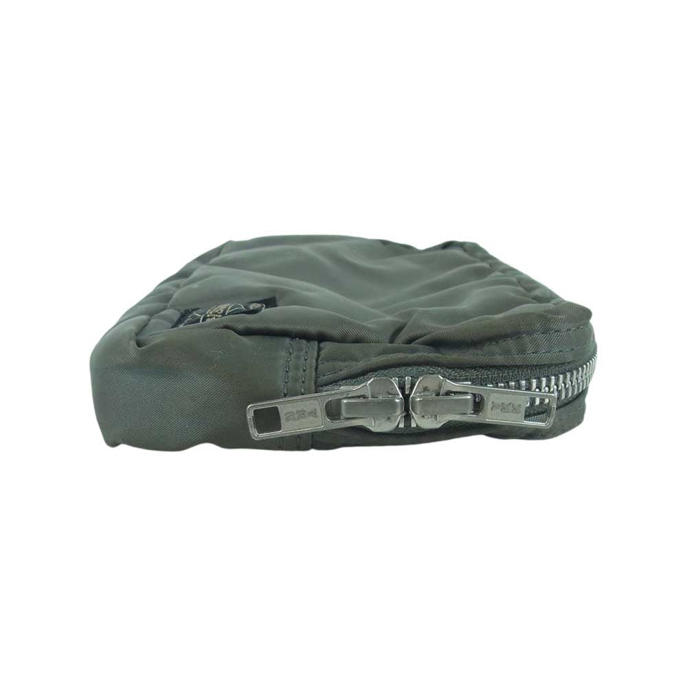 PORTER ポーター タンカー 小物入れ トラベル ポーチ 日本製 グレイッシュカーキ系【中古】