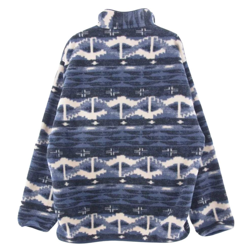 patagonia パタゴニア 18AW STY25450 18年製 SYNCHILLA SNAP T PULLOVER シンチラ スナップT プルオーバー 総柄 マルチカラー系 ネイビー系 ホワイト系 M【中古】