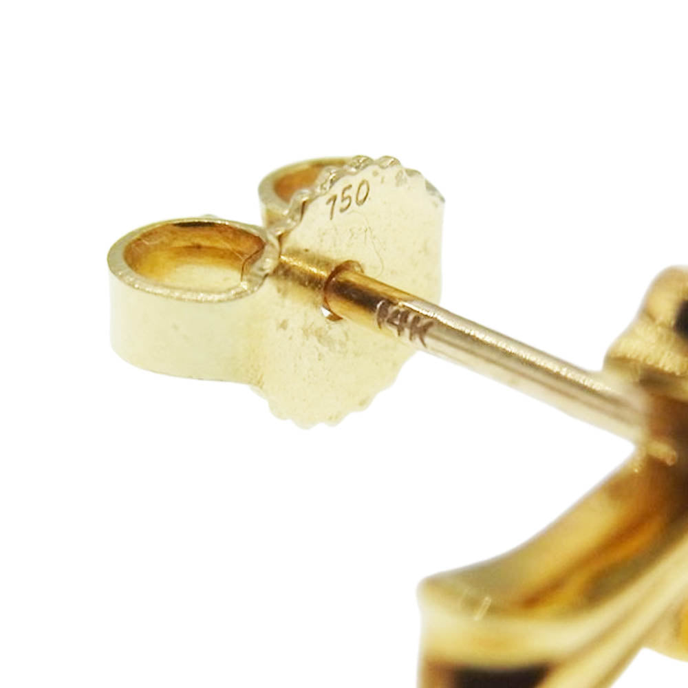 CHROME HEARTS クロムハーツ（原本無） 22K CH Cross #2 FAT CHクロスファット スタッド ピアス ゴールド系【中古】