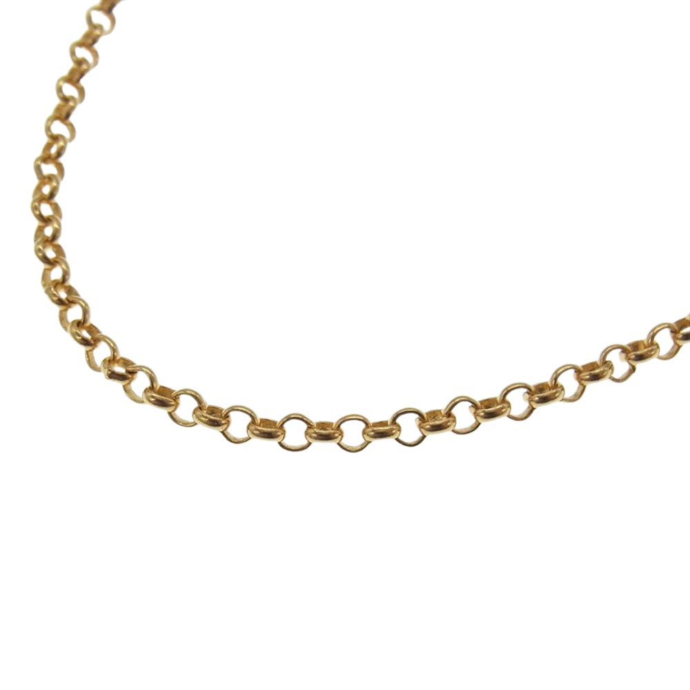 CHROME HEARTS クロムハーツ（原本有） 22K NECKCHAIN R18 ロールチェーン 18inch 18インチ ゴールド系【中古】