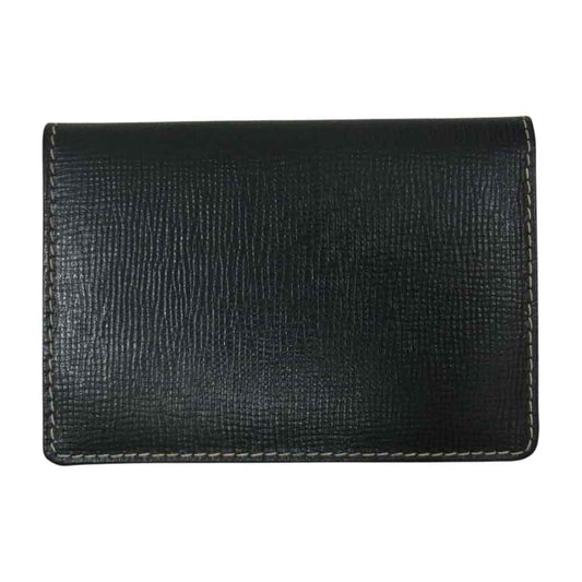 WHITE HOUSE COX ホワイトハウスコックス S7412 NAME CARD CASE / BRIDLE ブライドルレザー カードケース 名刺入れ ブラック系【中古】
