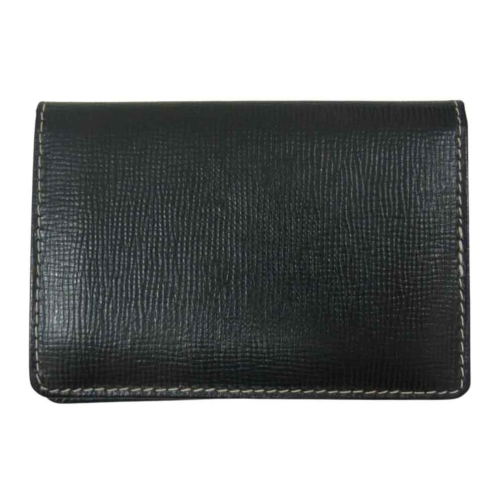 WHITE HOUSE COX ホワイトハウスコックス S7412 NAME CARD CASE / BRIDLE ブライドルレザー カードケース 名刺入れ ブラック系【中古】