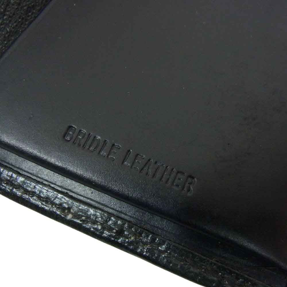 WHITE HOUSE COX ホワイトハウスコックス S7412 NAME CARD CASE / BRIDLE ブライドルレザー カードケース 名刺入れ ブラック系【中古】
