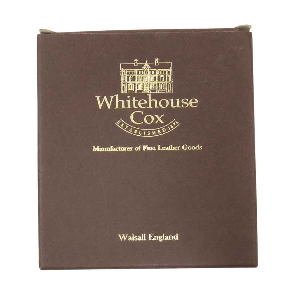 WHITE HOUSE COX ホワイトハウスコックス S7412 NAME CARD CASE / BRIDLE ブライドルレザー カードケース 名刺入れ ブラック系【中古】