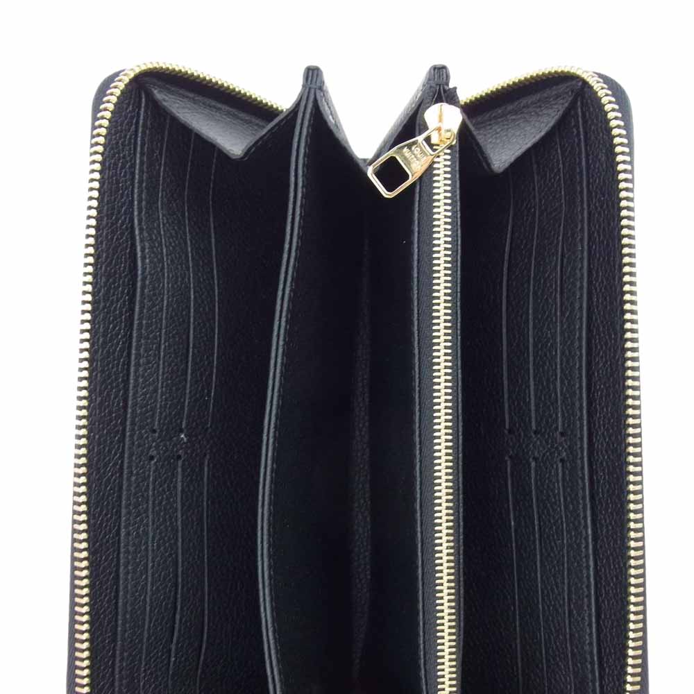 LOUIS VUITTON ルイ・ヴィトン M80481 バイカラー モノグラム アンプラント ジッピーウォレット ブラック系 ベージュ系【美品】【中古】