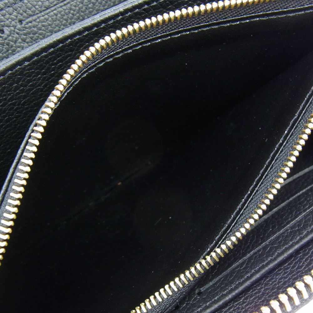 LOUIS VUITTON ルイ・ヴィトン M80481 バイカラー モノグラム アンプラント ジッピーウォレット ブラック系 ベージュ系【美品】【中古】