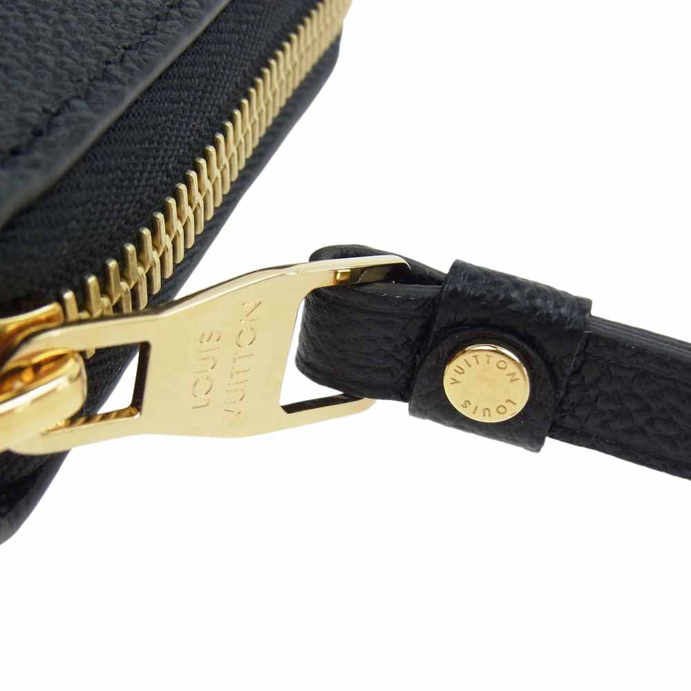 LOUIS VUITTON ルイ・ヴィトン M80481 バイカラー モノグラム アンプラント ジッピーウォレット ブラック系 ベージュ系【美品】【中古】