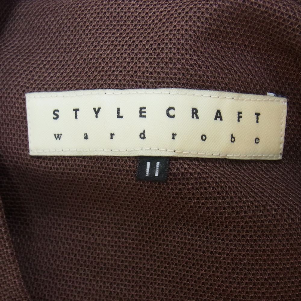 スタイルクラフト WARDROBE ramie 鹿子 ワードロープ T-SWEATER Brown ブラウン系 M【中古】
