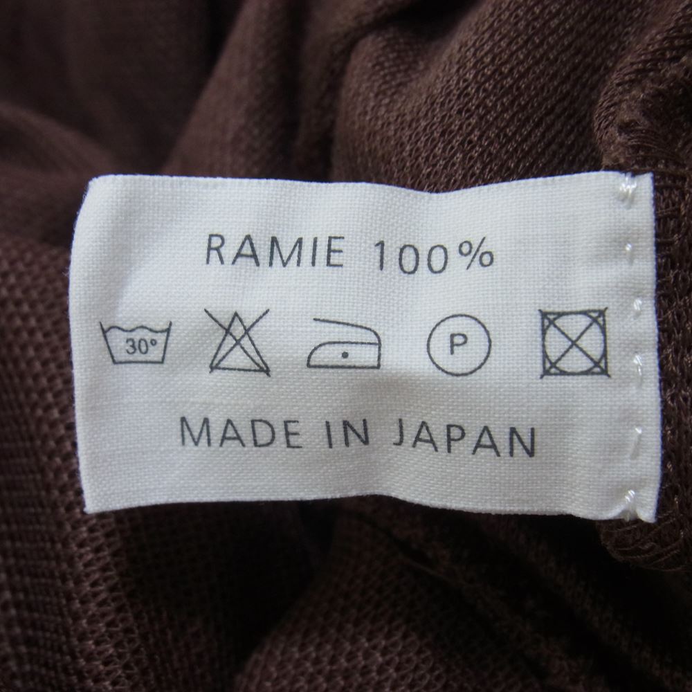 スタイルクラフト WARDROBE ramie 鹿子 ワードロープ T-SWEATER Brown ブラウン系 M【中古】