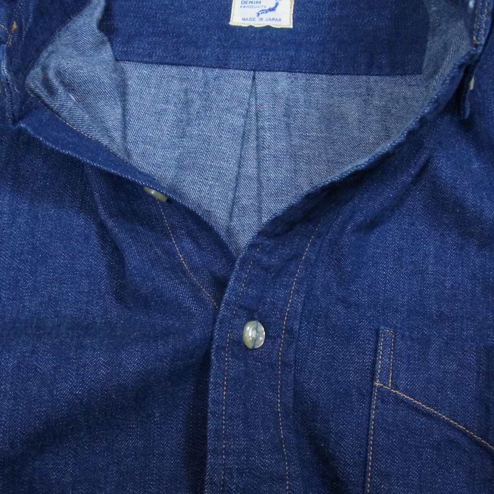 orSlow オアスロウ ボタンダウン デニムシャツ ブルー系 ネイビー系 M【中古】