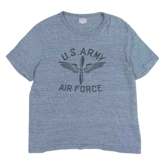 The REAL McCOY'S ザリアルマッコイズ BALL PARK AMERICAN ATHLETIC TEE アメリカンアスレチック プリント Tシャツ グレー系 38【中古】