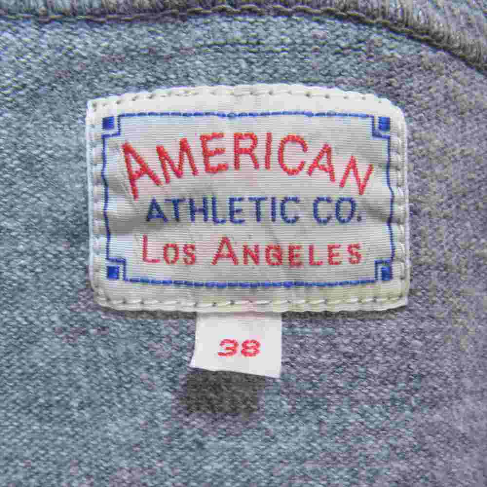 The REAL McCOY'S ザリアルマッコイズ BALL PARK AMERICAN ATHLETIC TEE アメリカンアスレチック プリント Tシャツ グレー系 38【中古】