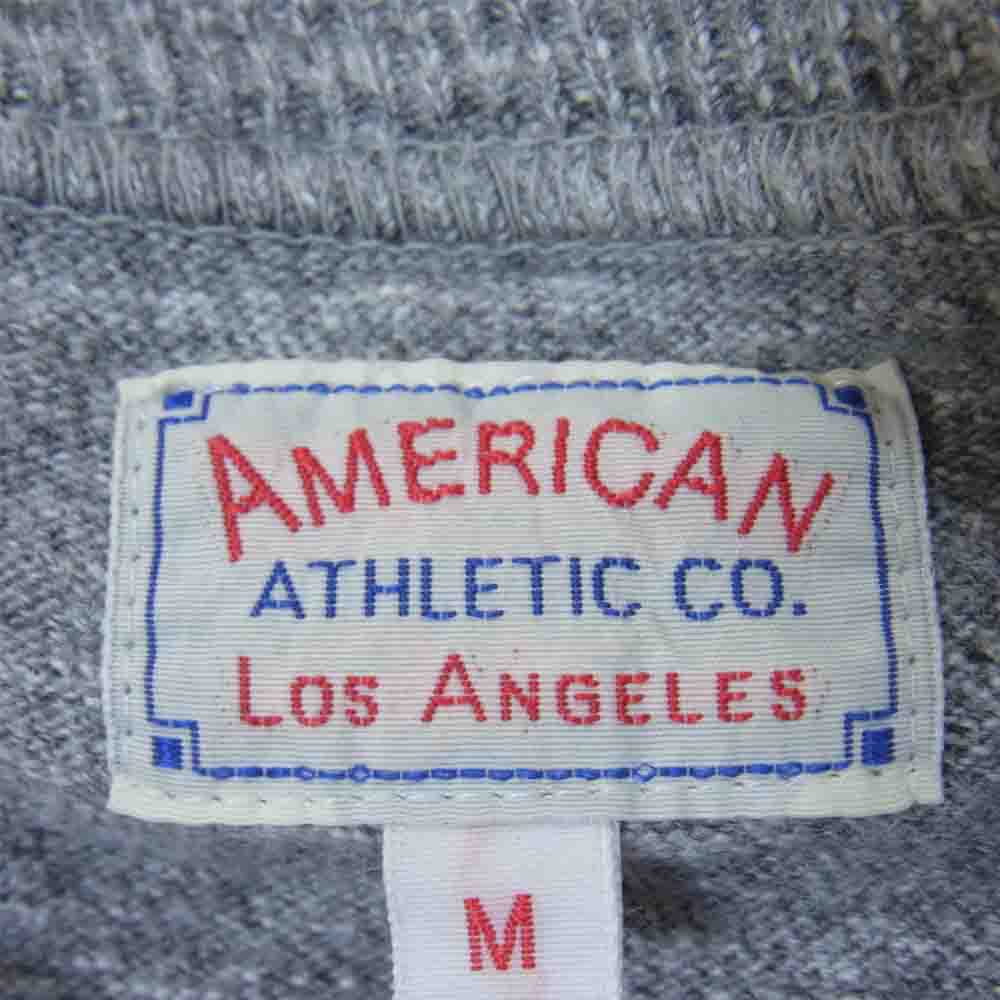 The REAL McCOY'S ザリアルマッコイズ BALL PARK AMERICAN ATHLETIC TEE アメリカンアスレチック カットソー グレー系 グレー系 M【中古】