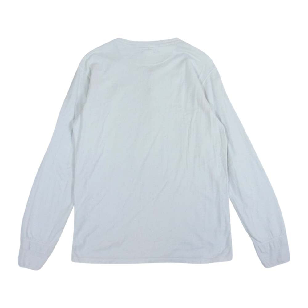 The REAL McCOY'S ザリアルマッコイズ DOUBLE DIAMOND ダブルダイヤモンド ヘンリーネック カットソー 白系 ホワイト系【中古】