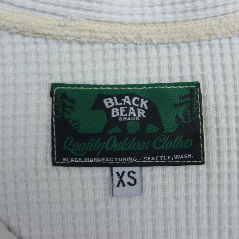 ブラックベアブランド ヘンリーネック カットソー ナチュラル系 オフホワイト系 XS【中古】