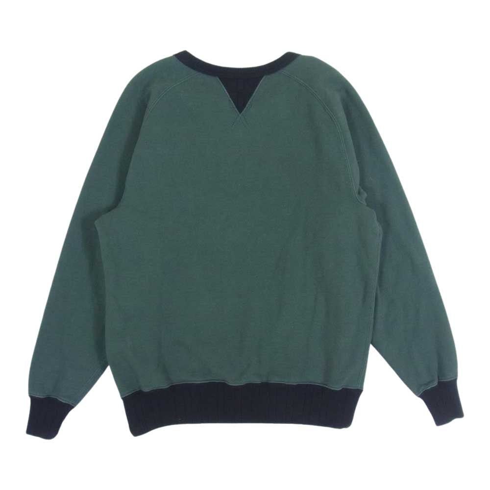 トロフィークロージング フリーダムスリーブ スウェット グリーン系 ブラック系 38【中古】
