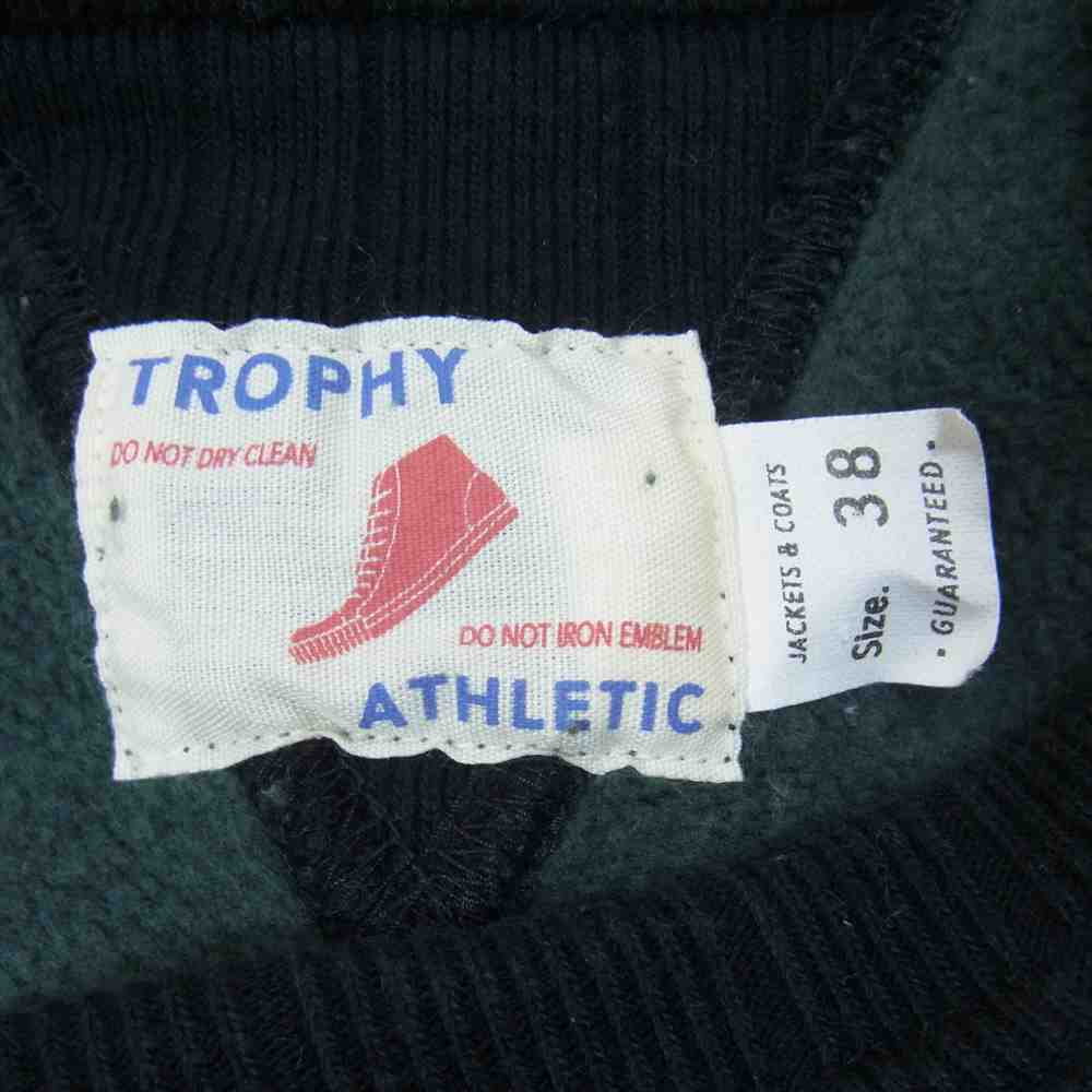 トロフィークロージング フリーダムスリーブ スウェット グリーン系 ブラック系 38【中古】