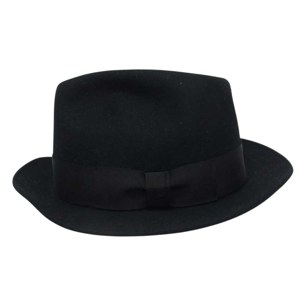 The REAL McCOY'S ザリアルマッコイズ DOUBLE DIAMOND ダブルダイヤモンド 中折れ ハット ブラック系 7 3/4【中古】